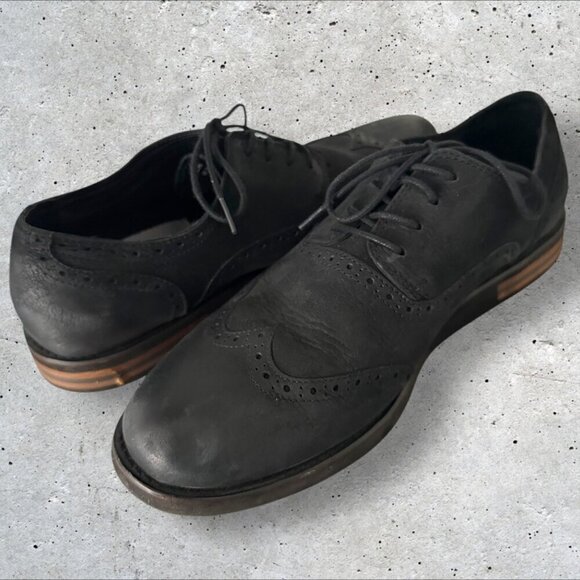 Men's Aetrex Dalton Wing Tip Oxford Shoes in Black - Size 12.5 - Picture 5 of 14